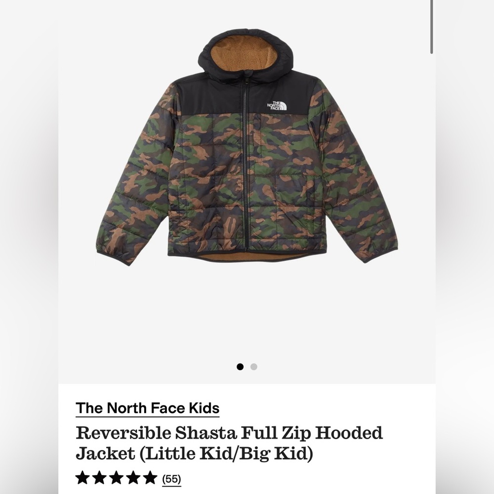 The North Face Kids Reversible Shasta Full Zip Hooded
Jacket Big Kids (L)